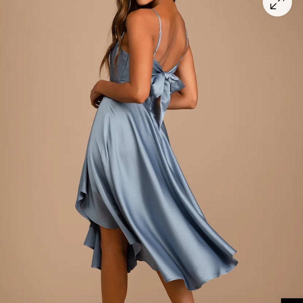 Lulu's Sky Blue High Low Dress